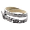 Leren armband Ava met zeeuwse knop in taupe