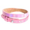 Leren armband Ava met zeeuwse knop in taupe