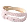 Leren armband Ava met zeeuwse knop in taupe