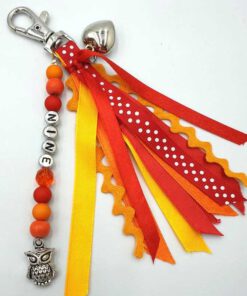 Sleutelhanger Sade oranje rood