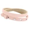 Leren armband Ava met zeeuwse knop in taupe