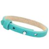 Leren armband Ava met zeeuwse knop in taupe