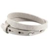 Leren armband Ava met zeeuwse knop in taupe