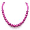 Ketting Grace van fuchsia glasparels