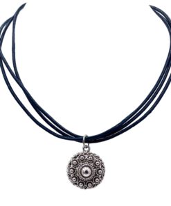 Leren ketting Miriam met zeeuwse knop