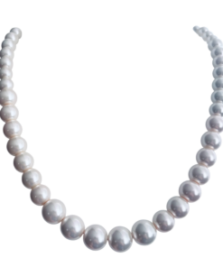 Ketting Grace van ivoor glasparels
