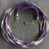 Leren Ketting Stella paars