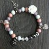 Armband Tessy met naam peach
