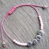 Stel zelf samen Ibiza armband roze
