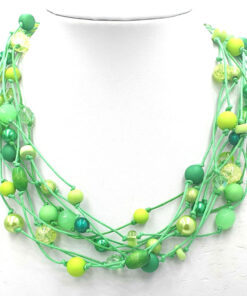 Ketting Gabrielle appeltjesgroen