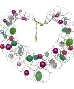 Ketting Kaylee Groen / Roze