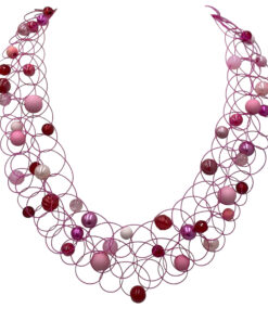 Korte ketting Kaylee roze