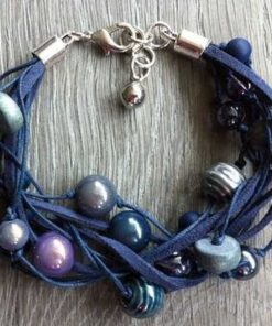 Armband Riley blauw paars