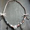 Ketting Tessy met naam peach