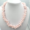 Ketting Aretha van roze glasparels