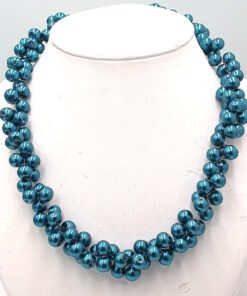 Parelketting Aretha Petrol