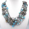 Ketting Jane bruin aqua