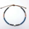 Luxe Ibiza kralenarmband Romee zilver