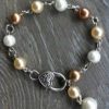 Armband Peggy donker champagne