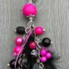 Sleutelhanger Layla fuchsia zwart