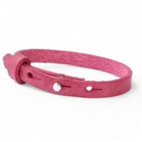 Kinder leren armband Ava enkel met zeeuwse knop