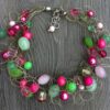 Ketting Kaylee Groen / Roze