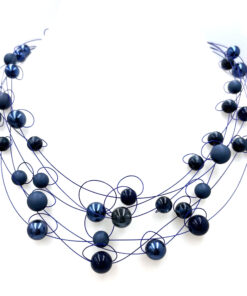 Korte ketting Liv in donkerblauw