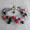 Armband Kaylee Zwart / Rood