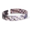 Trendy armband resin loose fit snake matt Blue-brown (11mm)