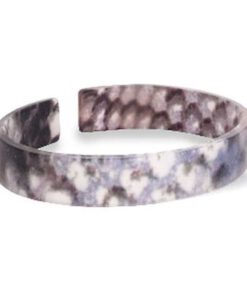 Trendy armband resin loose fit snake matt Blue-brown (11mm)