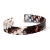 Trendy armband resin loose fit snake shiny Brown-grey (11mm)