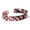 Trendy armband resin loose fit snake shiny Blue-brown (11mm)