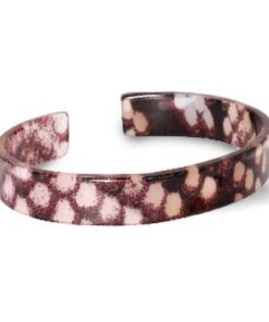 Trendy armband resin loose fit snake shiny Blue-brown (11mm)