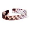 Trendy armband resin loose fit snake matt Brown-grey (11mm)