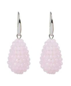 Kegel oorbellen Karen licht roze