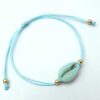 Hippe armband Kauri licht aqua
