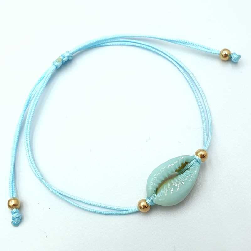 Verlichten Bijdrage spannend Hippe armband Kauri licht aqua