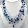 Parelketting Carol Petrol