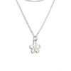 Roestvrij stalen (RVS) Stainless steel ketting met bloem hanger