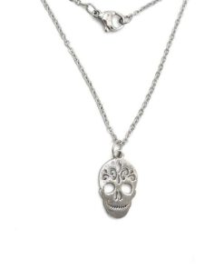 Roestvrij stalen (RVS) Stainless steel ketting met skull hanger