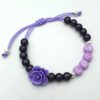 Ibiza armband Evi met naam paars