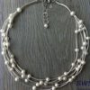 Ketting Marlene van witte glasparels