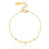 Roestvrij stalen (RVS) Stainless steel armbanden hearts & stars goud