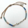 Armband mama in beige blauw