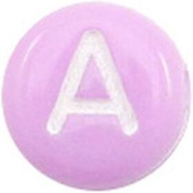 Letterkralen Purple white