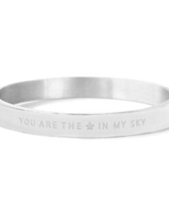YOU ARE MY STAR IN THE SKY 8mm ZILVER