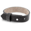 Leren heren armband 15mm Dark anthracite