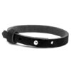 Verstelbare heren armband 8mm Nero black