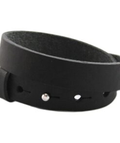 Verstelbare dubbele heren armband 15mm Nero black