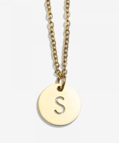 Stainless Steel Ketting Letter S (45 cm)